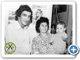 Antonio Jacob e sua esposa Marina Terezan com seu filho caula Jos Antonio Jacob, no ano de 1971