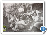 Angelino de Oliveira com amigos numa fazenda em Botucatu