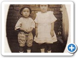 Tasso e Aurea (Filhos de Angelino de Oliveira) em 1921