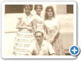 Primas Miranda ao lado de Biguazinha e do Comendador Bigu