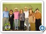 Ponteli, Cida, Dino, Irene, Diego, Iara e Dorinho