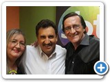Edivan e Gisele com Ratinho