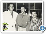 Felipe e Falco com Alcides Alves