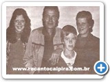 Goi, sua esposa Hilda e seus filhos Mary e Hilger