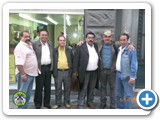Eli Silva, Vilino, Parentinho, Joo Miranda, Jackson Antunes e Jos Gomes no centro de So Paulo 