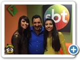 Lorena e Rafaela com Ratinho