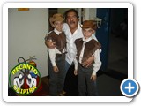 Luis Gustavo e Luis Augusto com Rivaldo Corulli