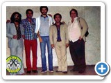 Milionrio e Z Rico com Dr. Scrates em 1985 no Estdio da Portuguesa em So Paulo