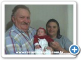 Ramiro Vila, Ftima (esposa) e Maria Eduarda (neta)