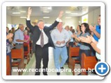 Tinoco e Ramiro Vila na comemorao dos 91 anos de Tinoco em Botucatu-SP